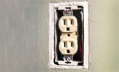 how to replace single gang electrical outlet broken brown box|electrical box loose outlet.